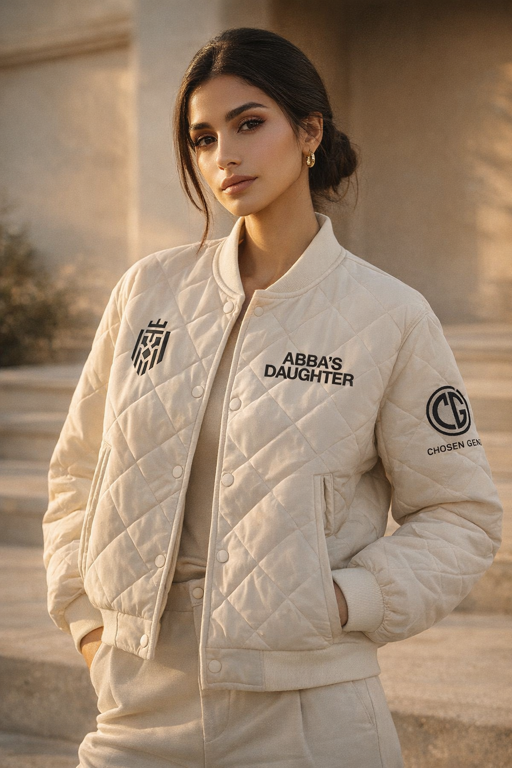 Chic Long Sleeve Loose Short Bomber Jackets Woman