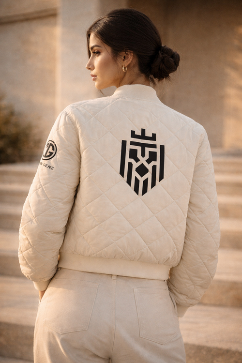 Chic Long Sleeve Loose Short Bomber Jackets Woman