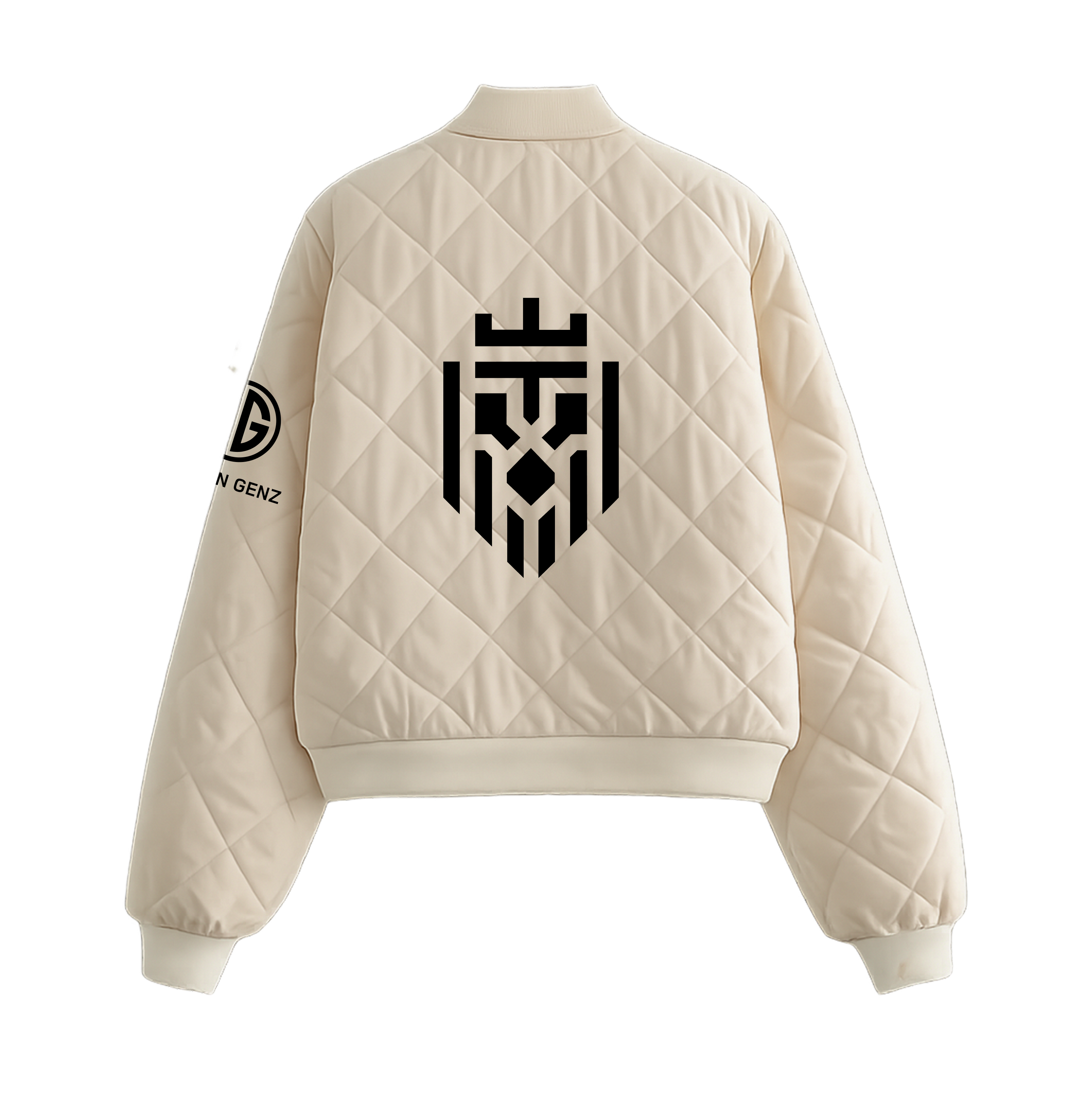 Chic Long Sleeve Loose Short Bomber Jackets Woman White