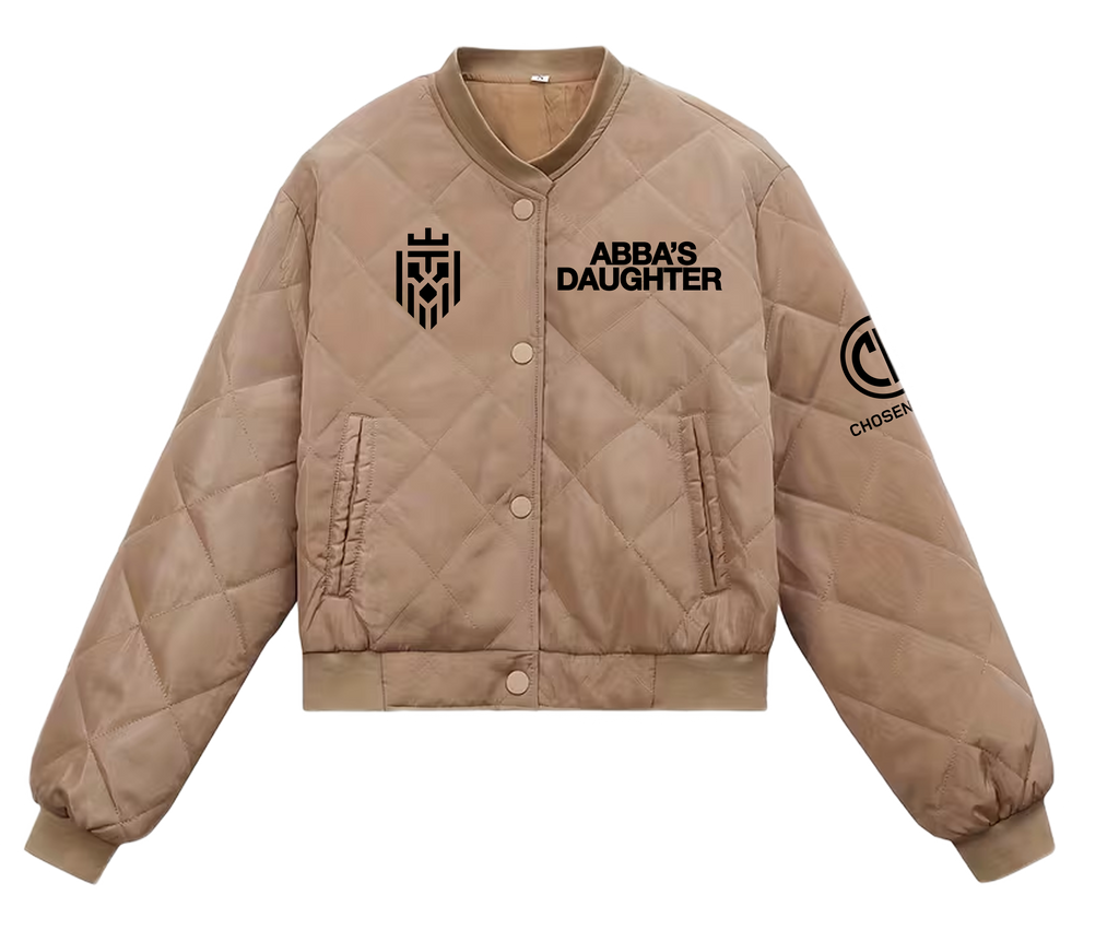 Chic Long Sleeve Loose Short Bomber Jackets Woman (Khaki)