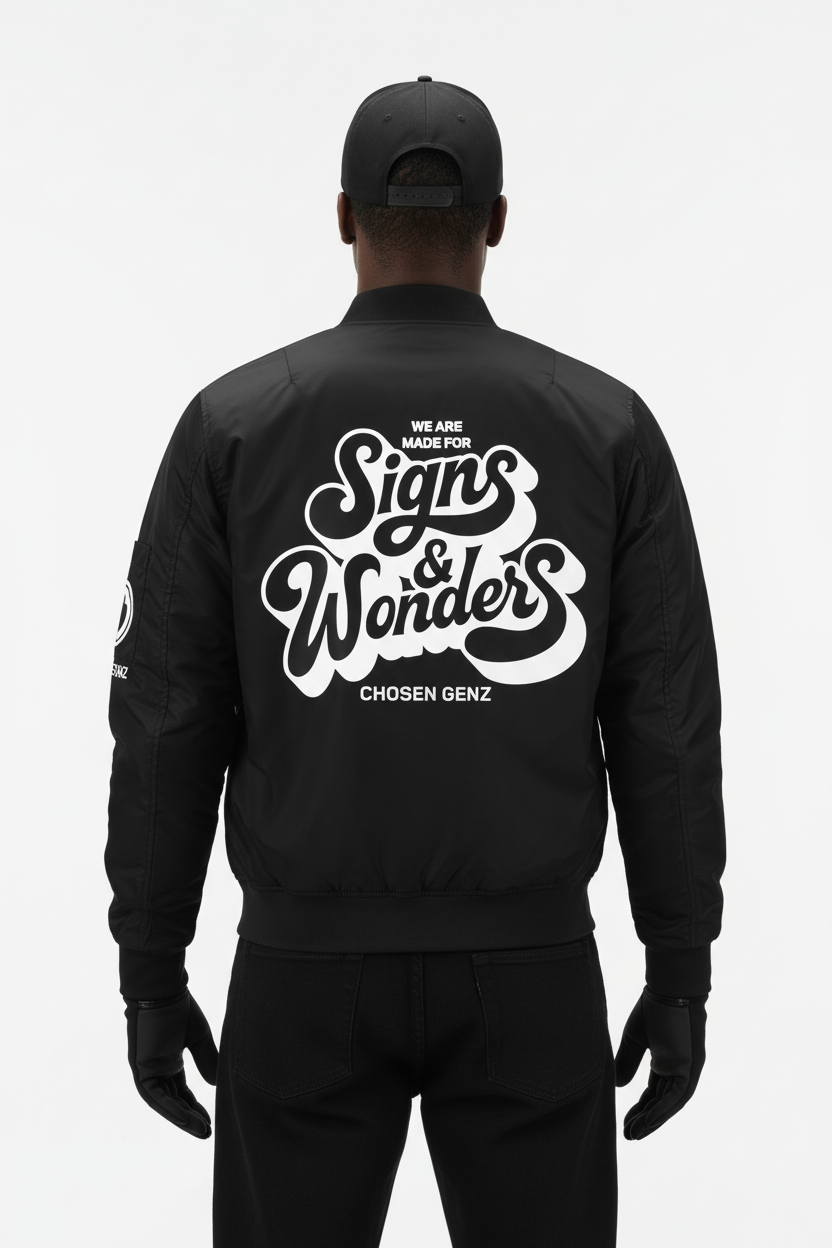 Chosen Genz Bomber Jacket - Close-Up Back View