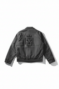 Bomber jacket back with IOG logo - white background