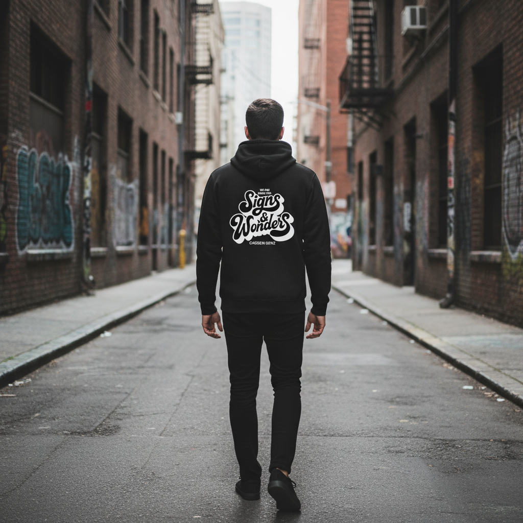 Signs & Wonders Hoodie - Urban Alley Back